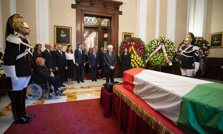 Feretro di Giorgio Napolitano, Montecitorio