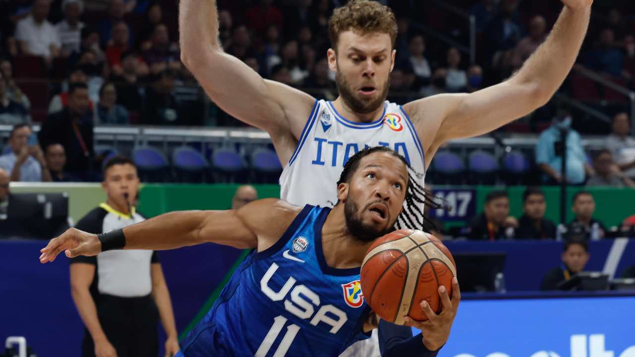 Jalen Brunson e Niccolò Melli, Italia-Usa