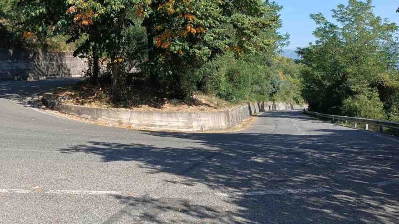 Montecassino via Panoramica, luogo dell'incidente