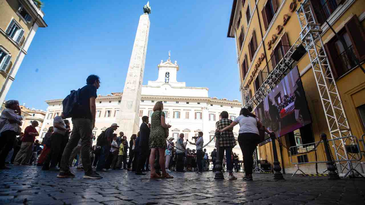 Montecitorio, funerali di Giorgio Napolitano