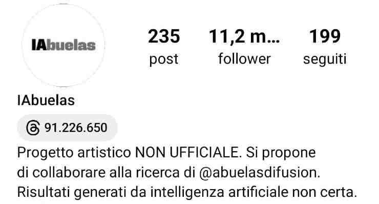 Profilo Instagram IAbuelas