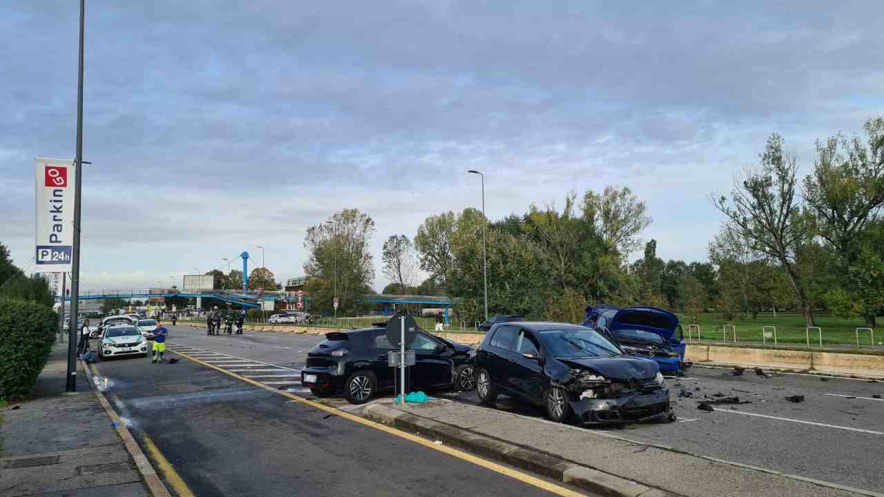 Incidente in viale Forlanini a Milano