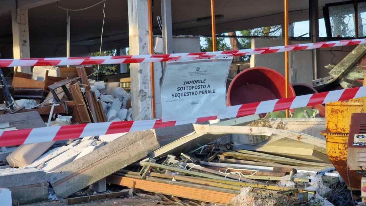 palazzina esplosa a San Lorenzo Nuovo