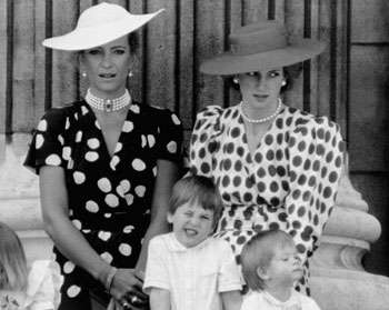 Principe William con Diana nel 1986