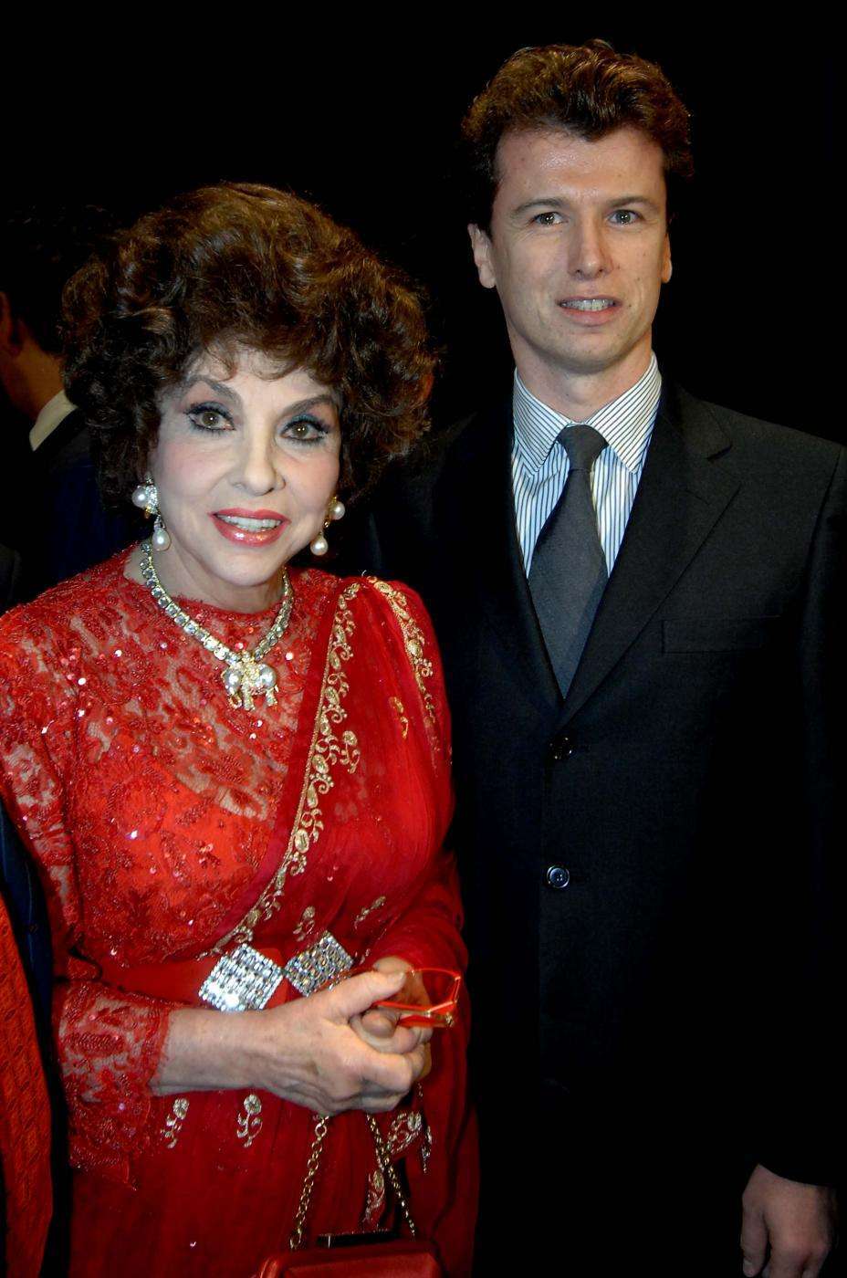 Gina Lollobrigida con Javier Rigau